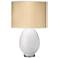 Jamie Young Large Egg Table Lamp with Taupe Linen Shade