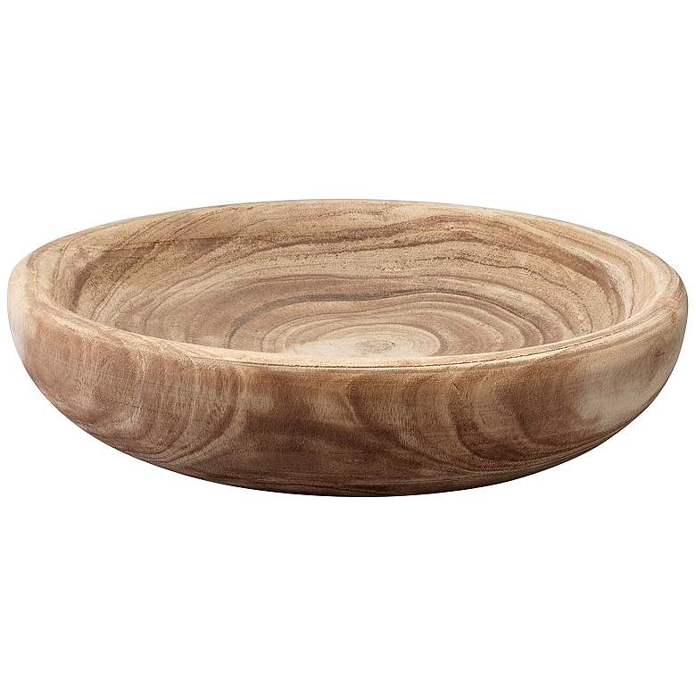Image 1 Jamie Young Laurel Natural Wooden Round Decorative Bowl
