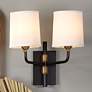 Jamie Young Lawton 12 1/2" High Oil Rubbed Bronze 2-Light Wall Sconce
