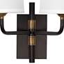 Jamie Young Lawton 12 1/2" High Oil Rubbed Bronze 2-Light Wall Sconce