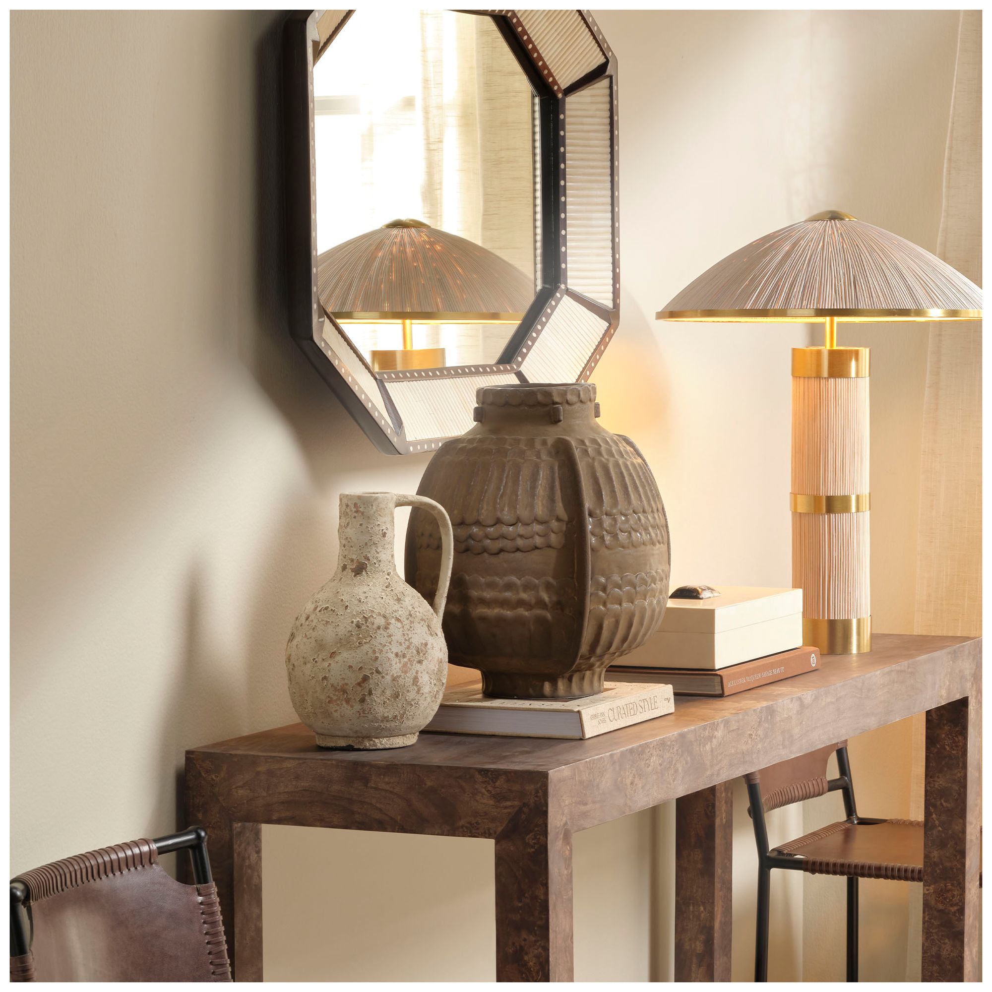 Jamie Young Legend Porcelain 14" High Decorative Vessel