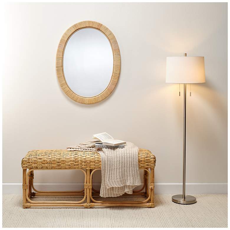 Image 2 Jamie Young Lincoln 2-Light Metal Floor Lamp in Silver more views