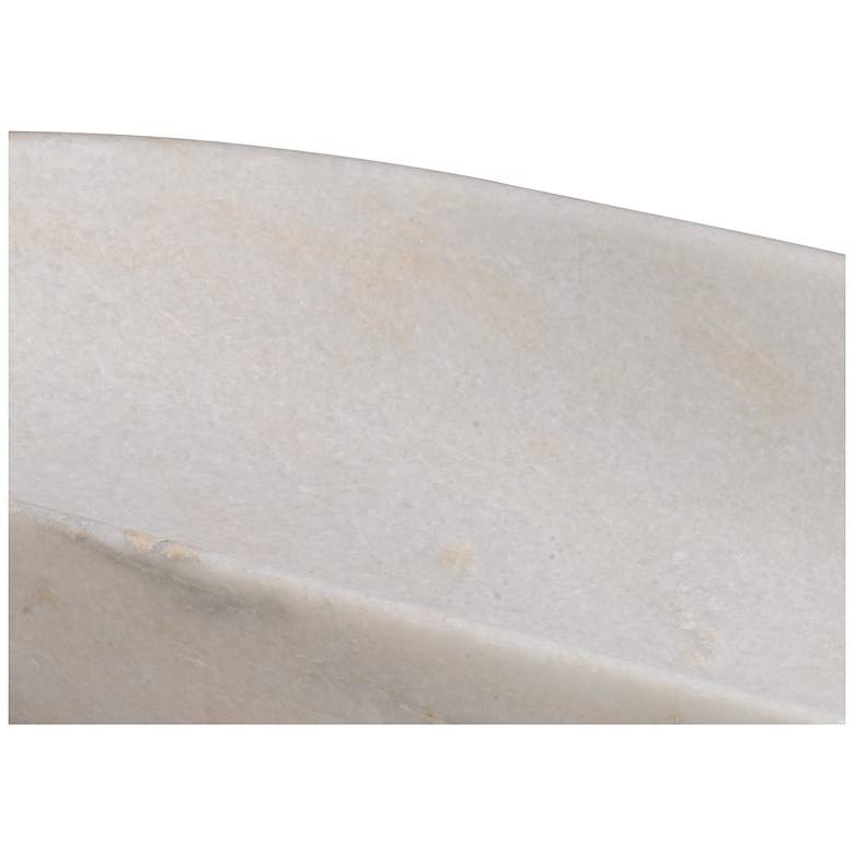 Image 4 Jamie Young Long Oval Marble Bowl White more views
