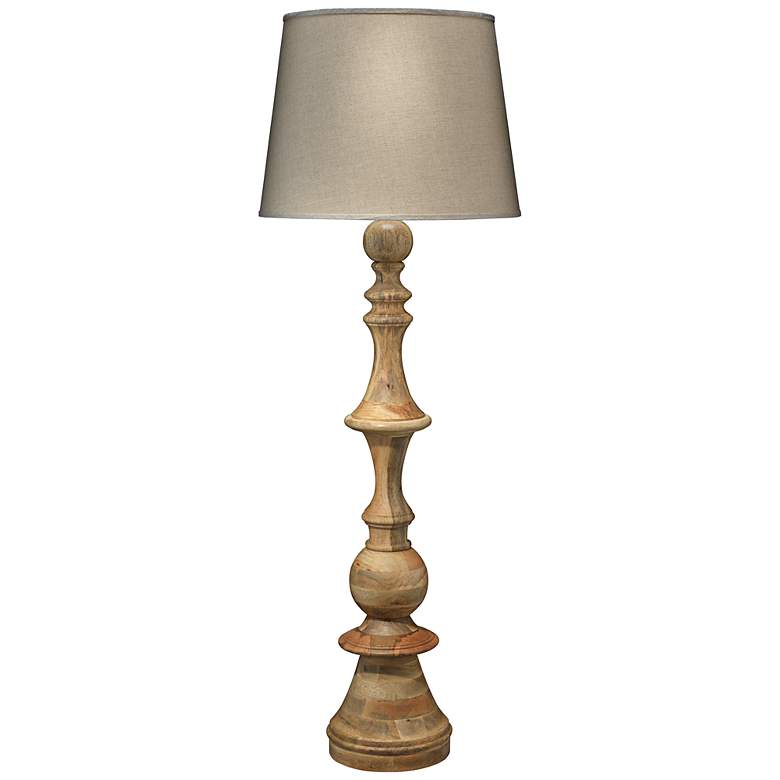 Image 1 Jamie Young Low Country 72" High Budapest Natural Wood Floor Lamp
