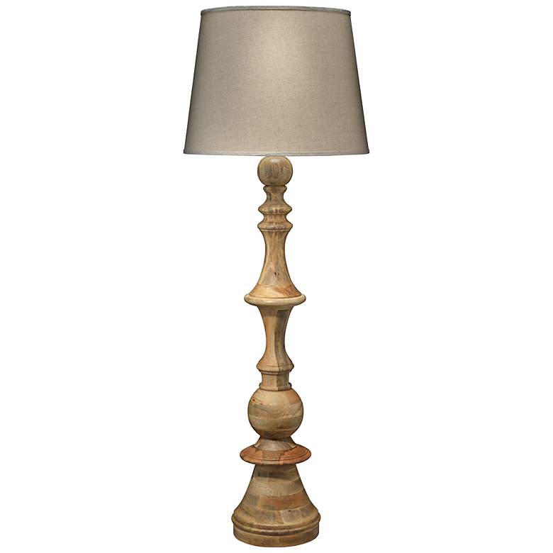 Image 1 Jamie Young Low Country Budapest Natural Wood Floor Lamp