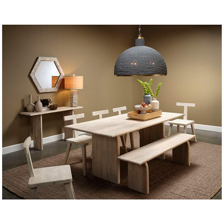 Image 6 Jamie Young Lucille Mother of Pearl Table Lamp with Raffia Shade more views