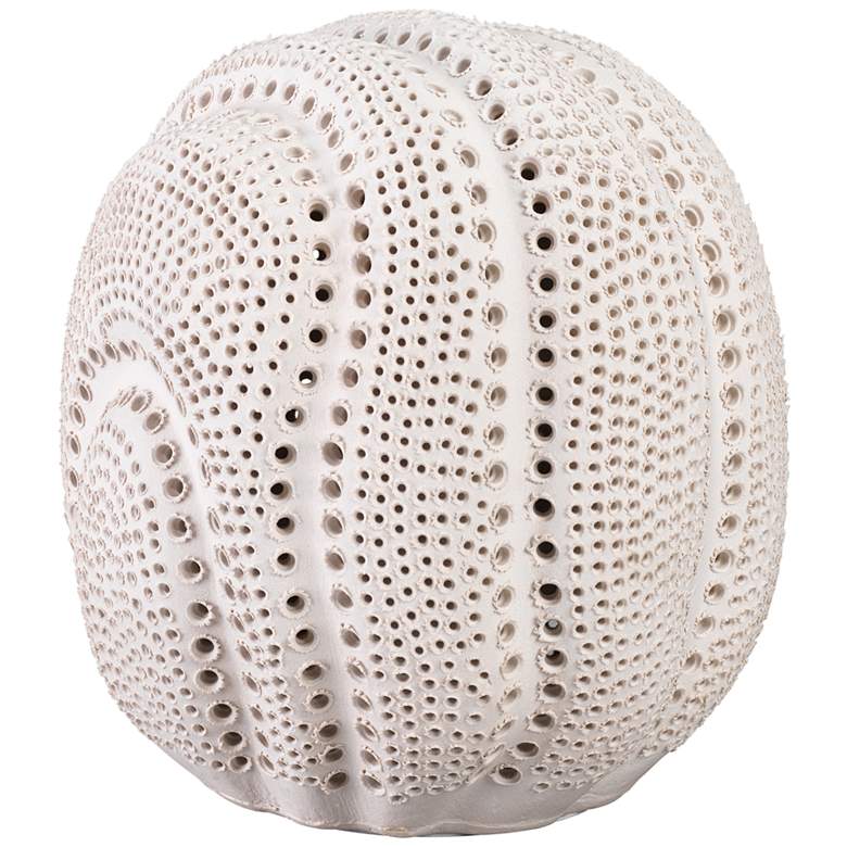 Image 1 Jamie Young Lunar 10" High Matte White Decorative Sphere