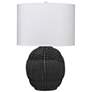 3_Jamie Young Lunar 25 1/2" High Modern Matte Black Porcelain Table Lamp