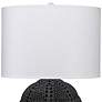 5_Jamie Young Lunar 25 1/2" High Modern Matte Black Porcelain Table Lamp more views