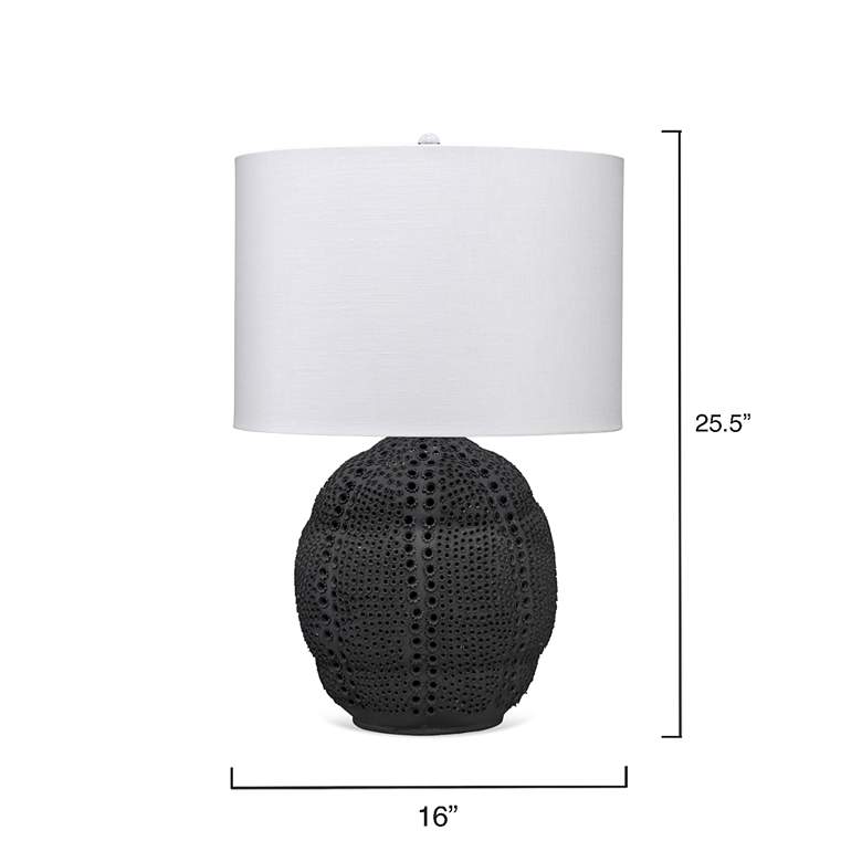 Image 7 Jamie Young Lunar 25 1/2" High Modern Matte Black Porcelain Table Lamp more views
