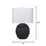 7_Jamie Young Lunar 25 1/2" High Modern Matte Black Porcelain Table Lamp more views