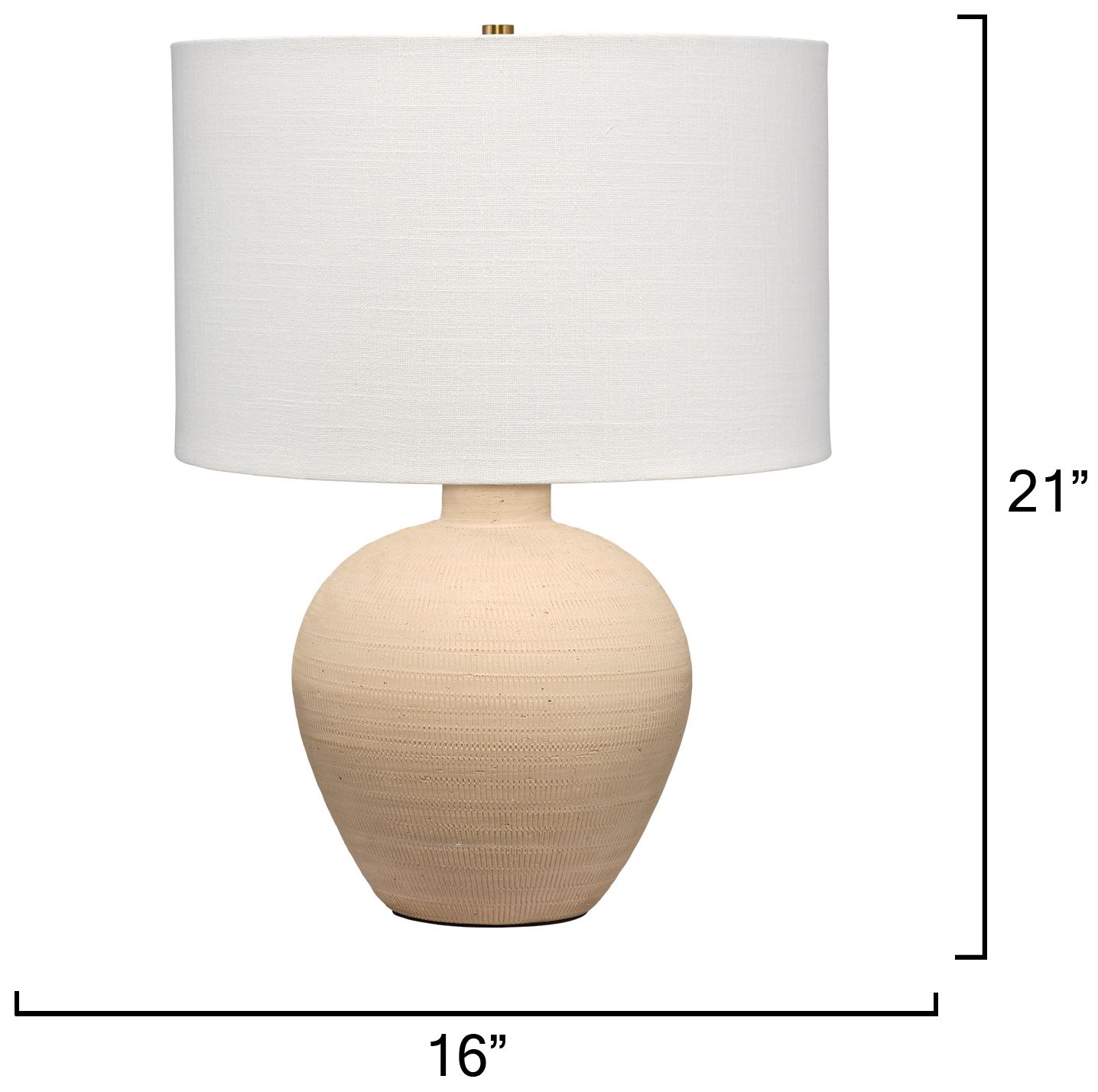 Image 5 Jamie Young Macaroon Ceramic Table Lamp 21" in Beige more views