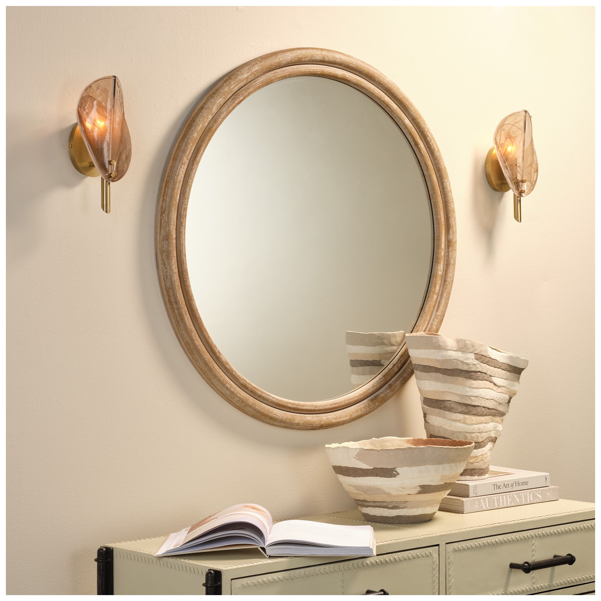 Image 5 Jamie Young Magnolia 1-Light Wall Sconce 11.5" in Taupe more views