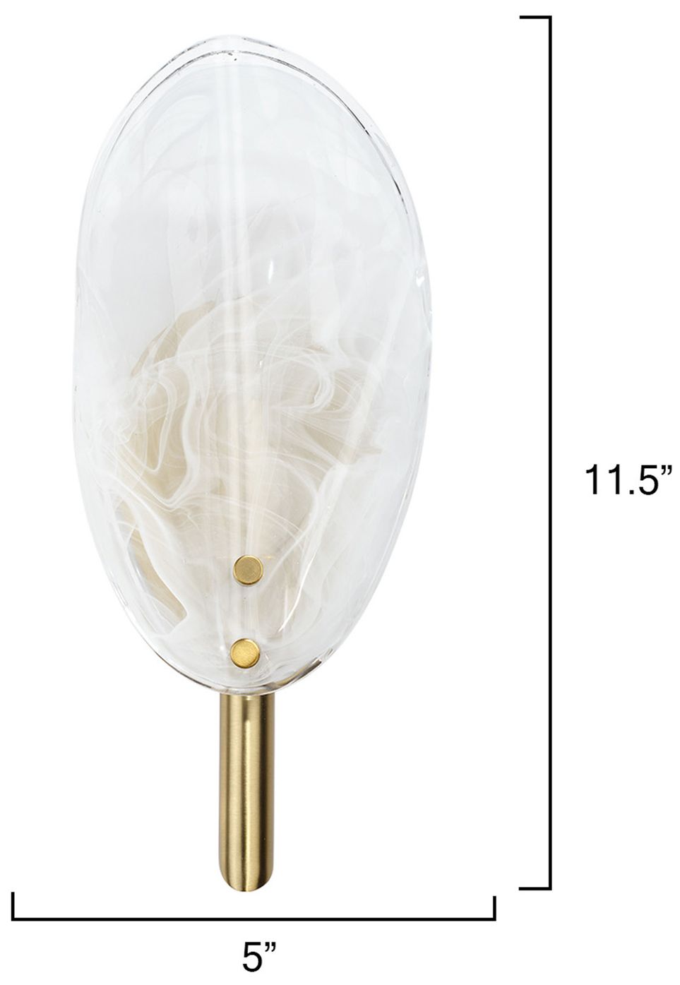 Image 3 Jamie Young Magnolia 1-Light Wall Sconce 11.5" in White more views