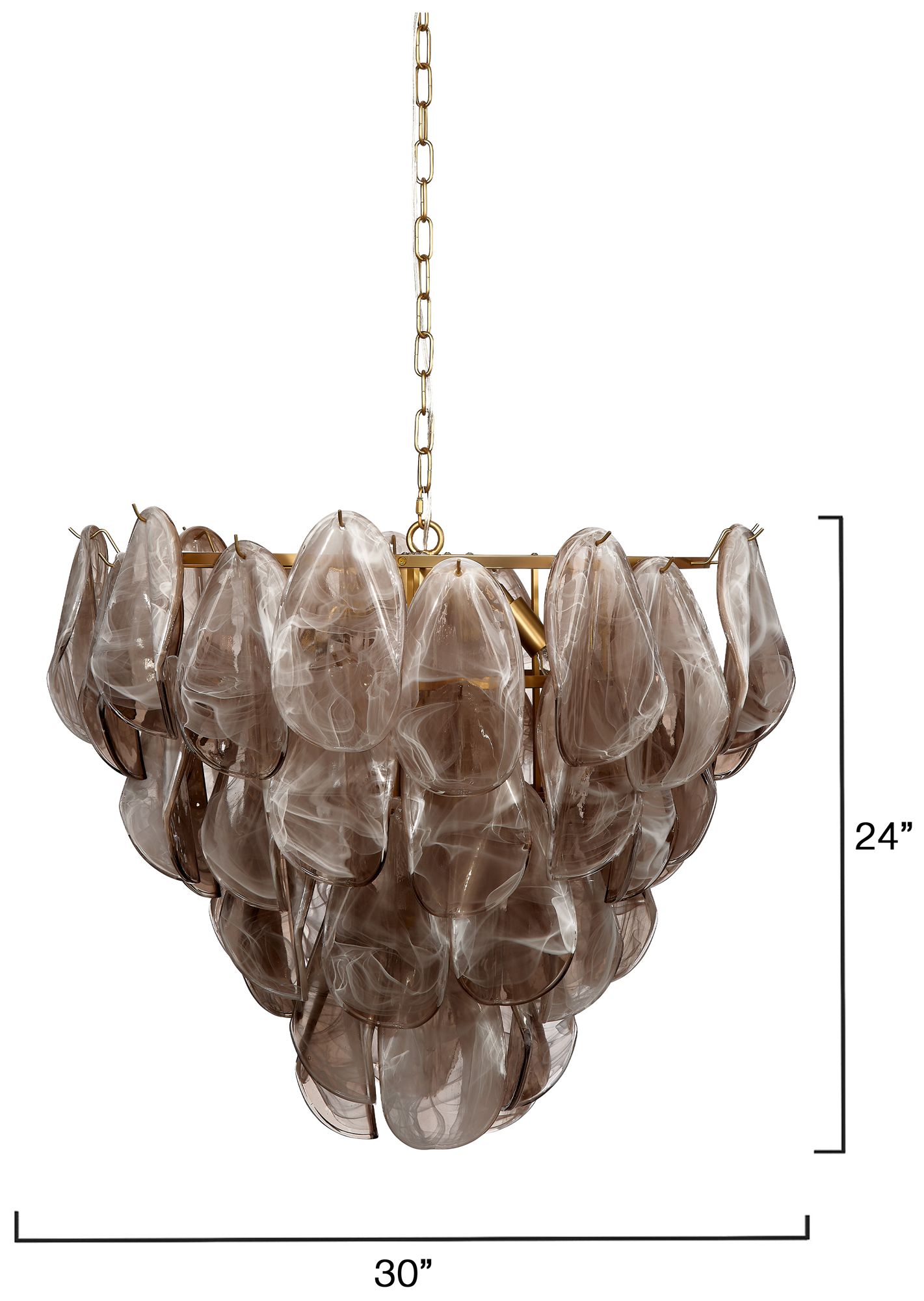 Image 3 Jamie Young Magnolia 10-Light Quartz Glass Chandelier more views