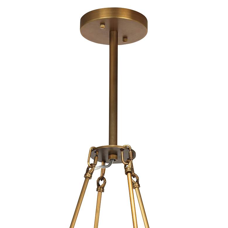 Image 2 Jamie Young Manchester 36"W Antique Brass 8-Light Chandelier more views