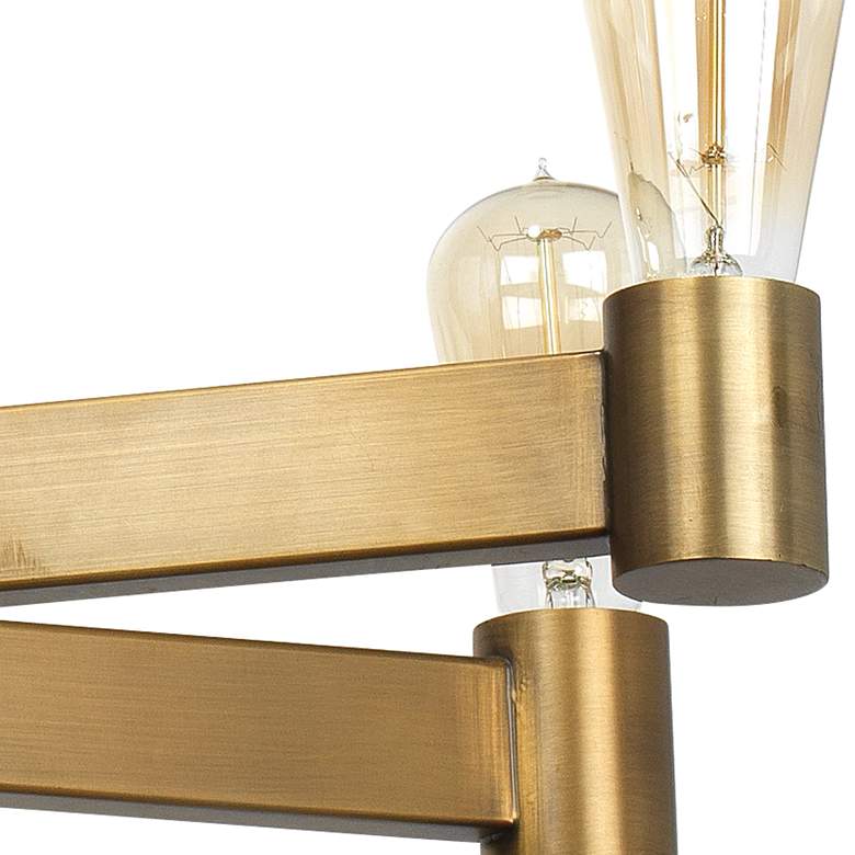 Image 3 Jamie Young Manchester 36"W Antique Brass 8-Light Chandelier more views