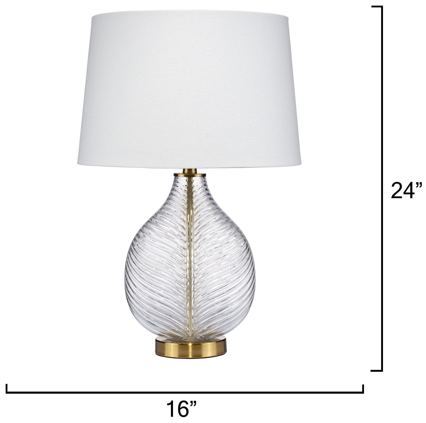 Image 5 Jamie Young Maple Table Lamp 24" in Clear more views