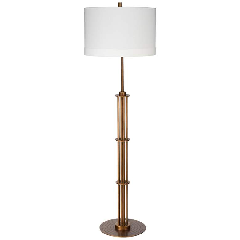 Image 1 Jamie Young Marcus 61" High Antique Brass Metal Floor Lamp