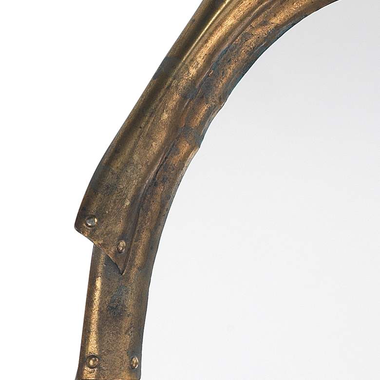 Image 3 Jamie Young Margaux Antique Brass 17" x 45" Wall Mirror more views
