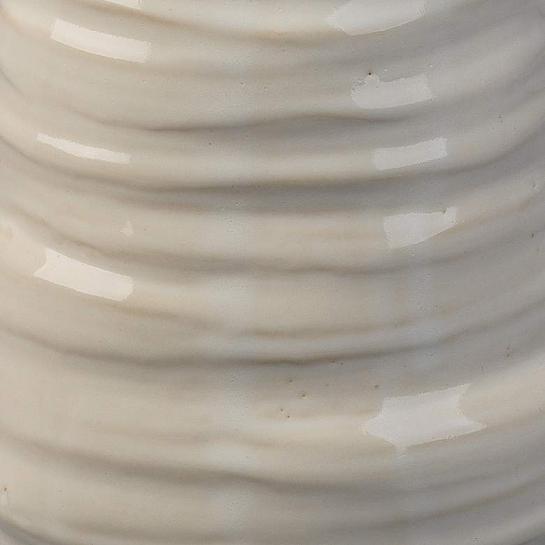 Image 2 Jamie Young Marine 15 1/2" High Pearl White Decorative Vase more views