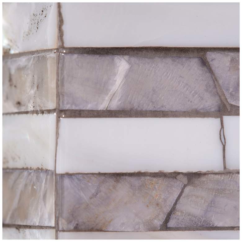 Image 3 Jamie Young Marmont Mother of Pearl 26" x 38" Rectangle Wall Mirror more views