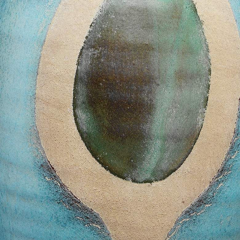 Image 2 Jamie Young Maryln 14 1/4 inchH Blue and Natural Decorative Vase more views