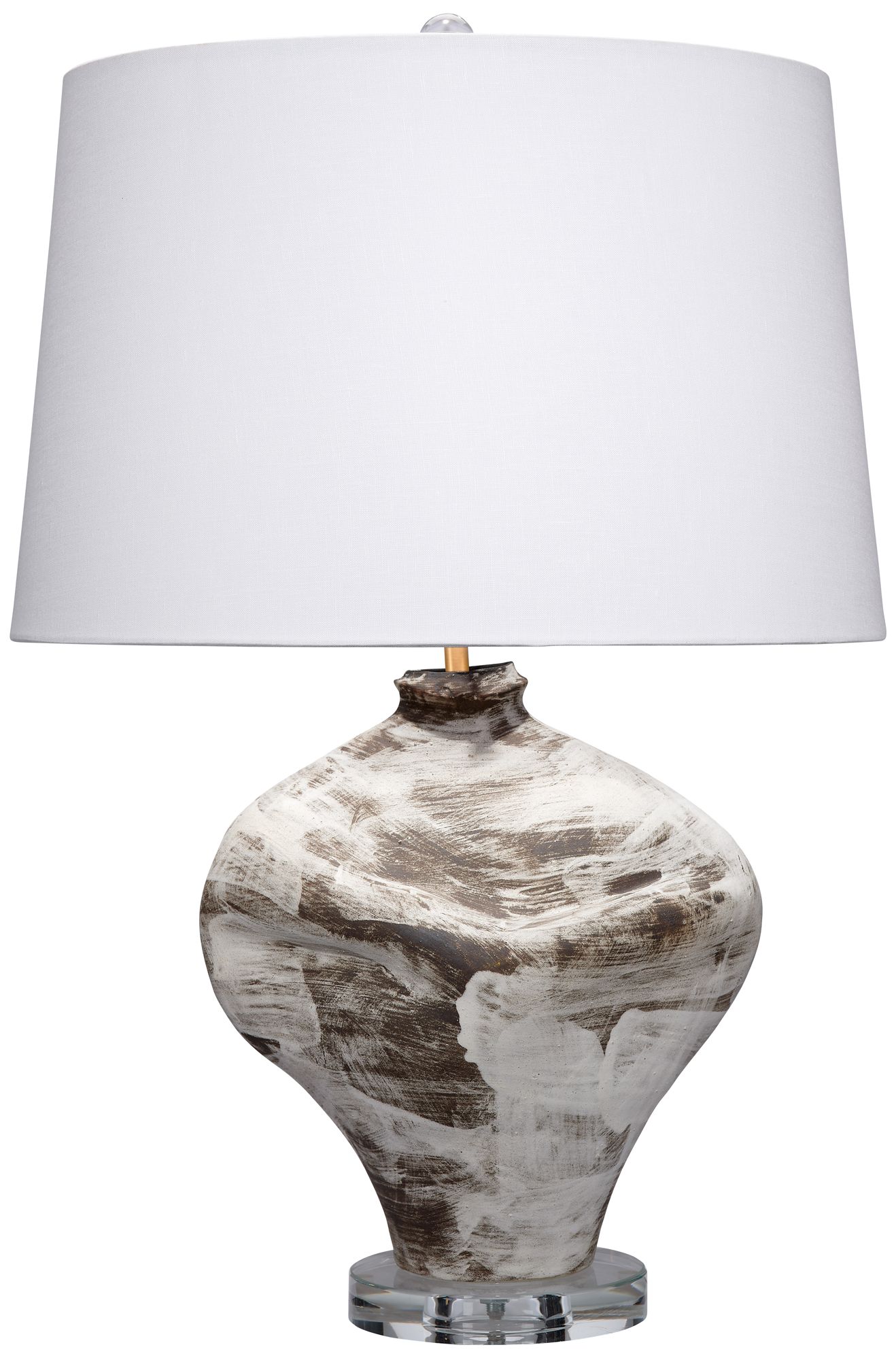 Image 2 Jamie Young Maurice Ceramic Table Lamp with Linen Shade