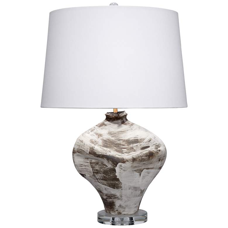 Image 2 Jamie Young Maurice Ceramic Table Lamp with Linen Shade