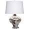Jamie Young Maurice Ceramic Table Lamp with Linen Shade