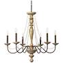 2_Jamie Young Maybel 6-Light Iron and Wood Chandelier