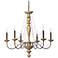 Jamie Young Maybel 6-Light Iron and Wood Chandelier