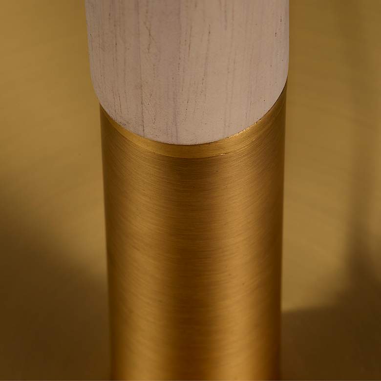 Image 4 Jamie Young Merlin 58" High Metal and Wood Mushroom Dome Floor Lamp more views