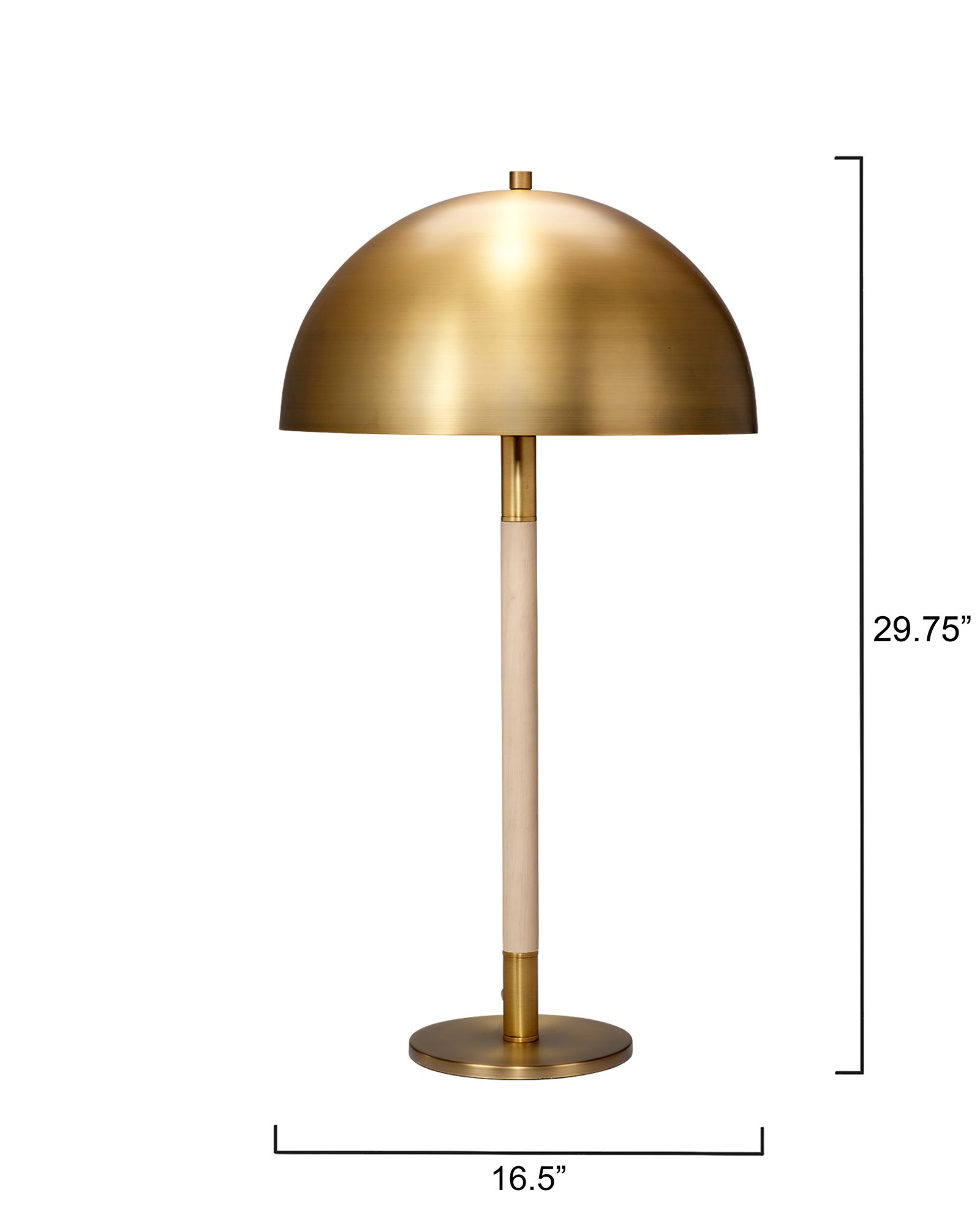 Image 3 Jamie Young Merlin Wood and Metal Table Lamp more views