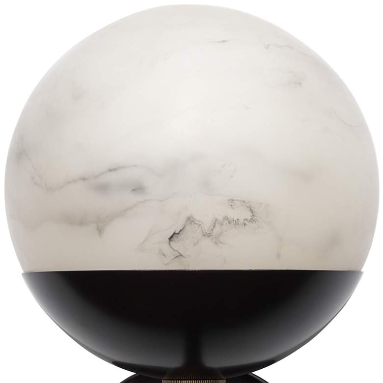 Image 3 Jamie Young Metro 12 inch High Oil Rubbed Bronze Alabaster Wall Sconce more views