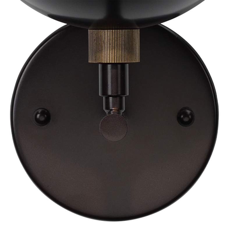 Image 4 Jamie Young Metro 12" High Oil Rubbed Bronze Alabaster Wall Sconce more views