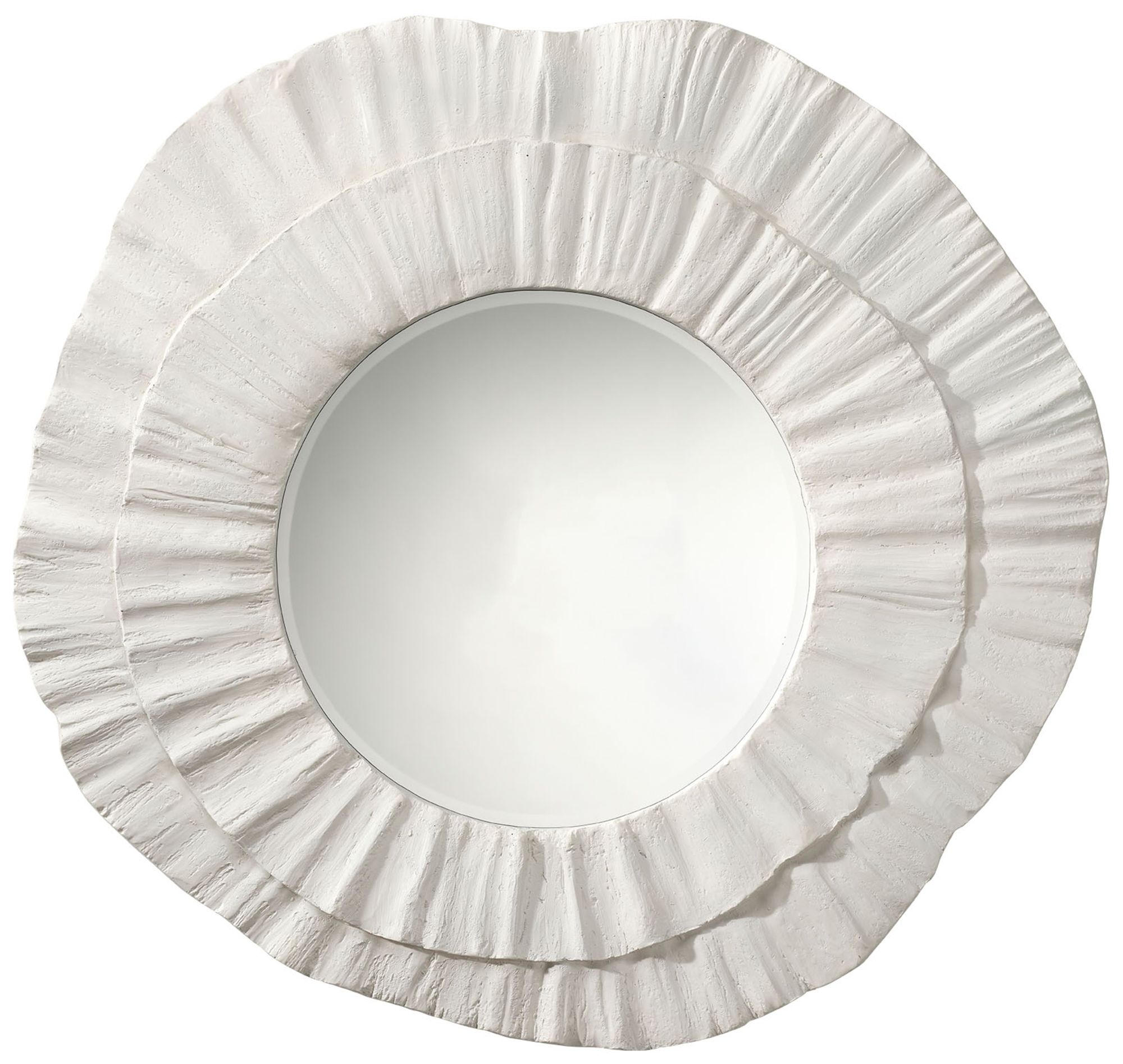 Image 2 Jamie Young Millstone Resin Round Wall Mirror