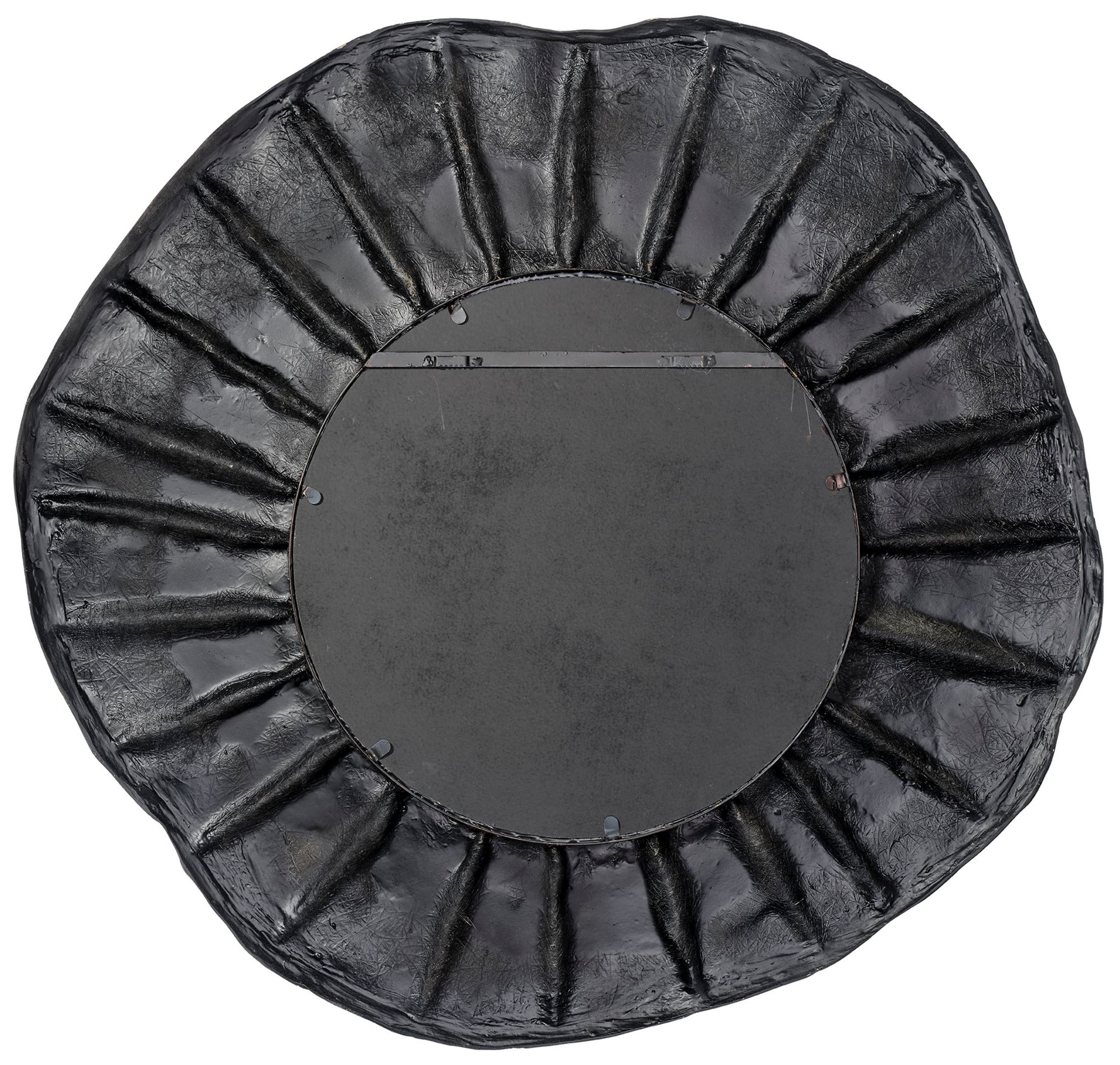 Image 5 Jamie Young Millstone Resin Round Wall Mirror more views