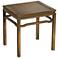 Jamie Young Ming Antique Brass Patina Square Side Table