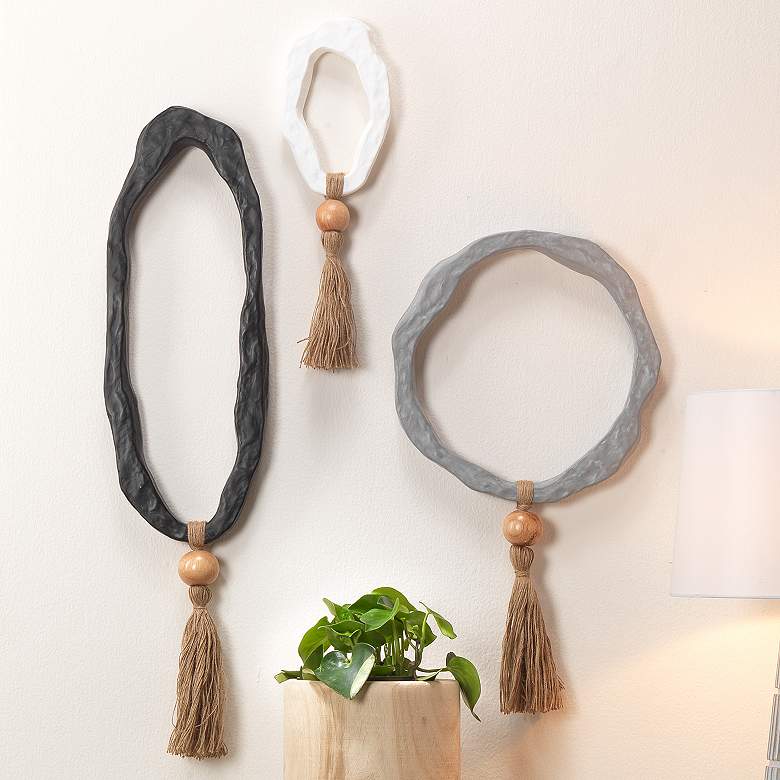 Image 1 Jamie Young Mirage Abstract 3-Piece Wall Art