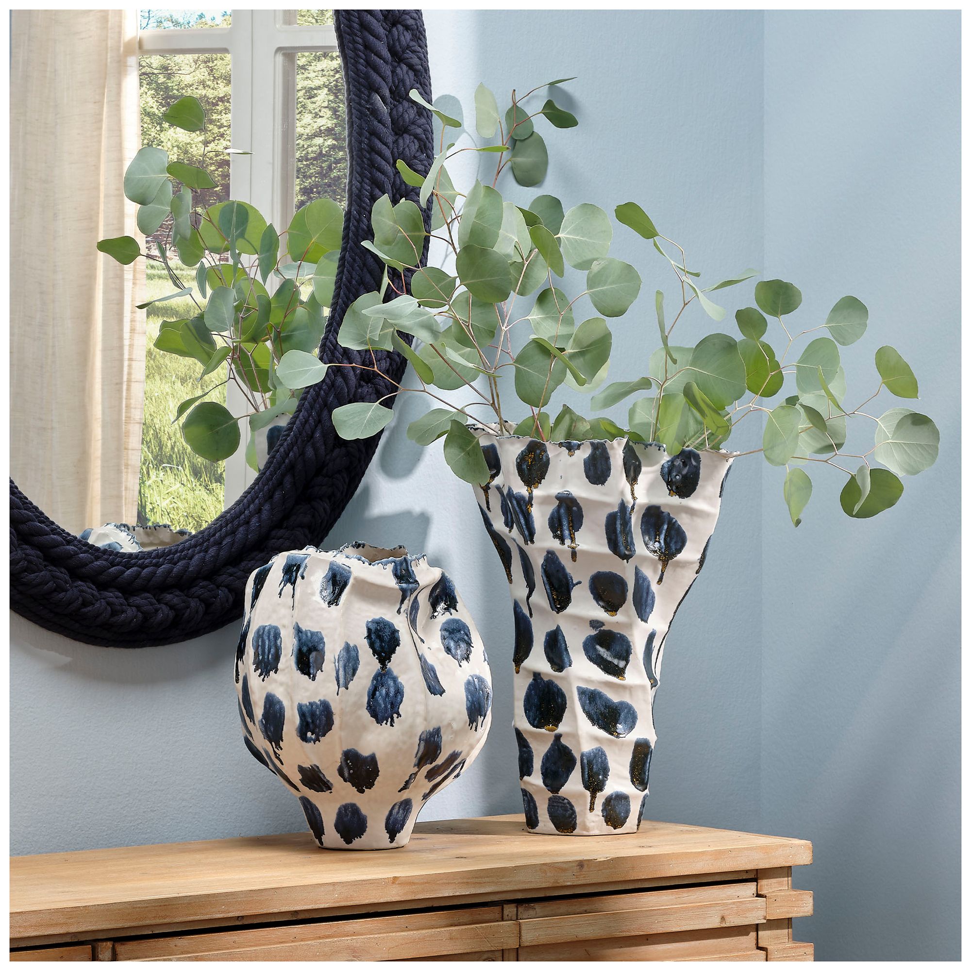 Image 2 Jamie Young Monet Wide Ceramic Decorative Vase more views