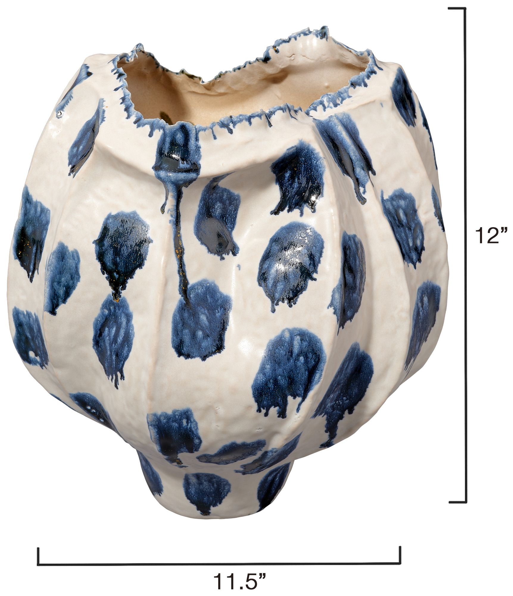 Image 3 Jamie Young Monet Wide Ceramic Decorative Vase more views