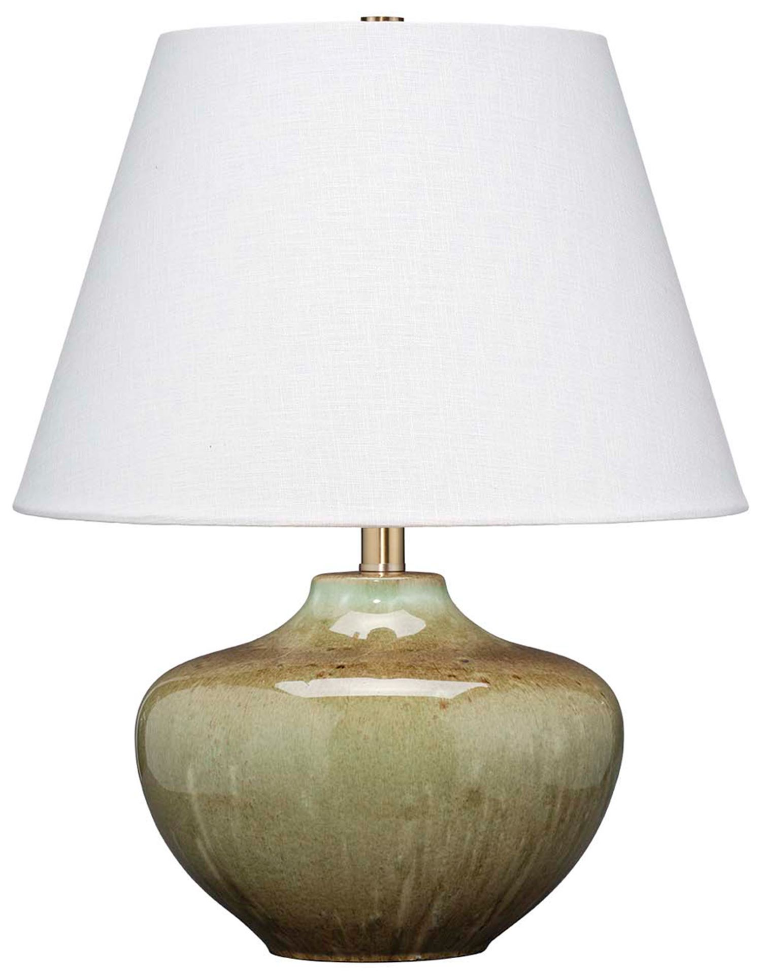 Image 2 Jamie Young Monroe Ceramic Table Lamp 20.75" in Green