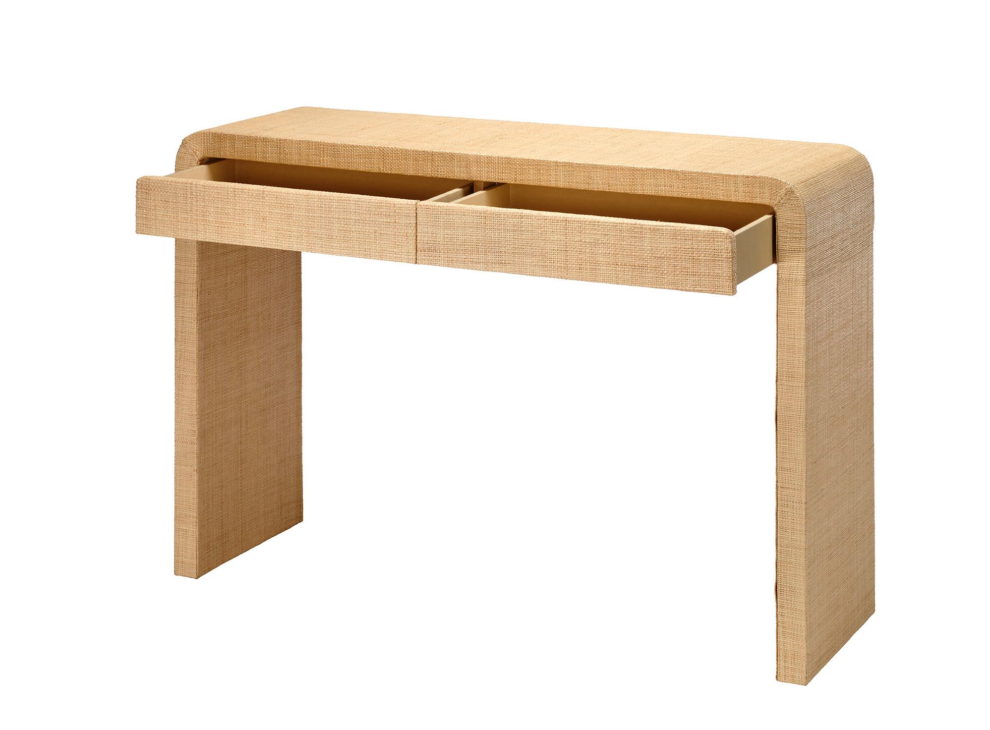 Image 5 Jamie Young Montecito 2-Drawer Raffia Console Table more views
