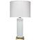Jamie Young Monty White Glass Table Lamp
