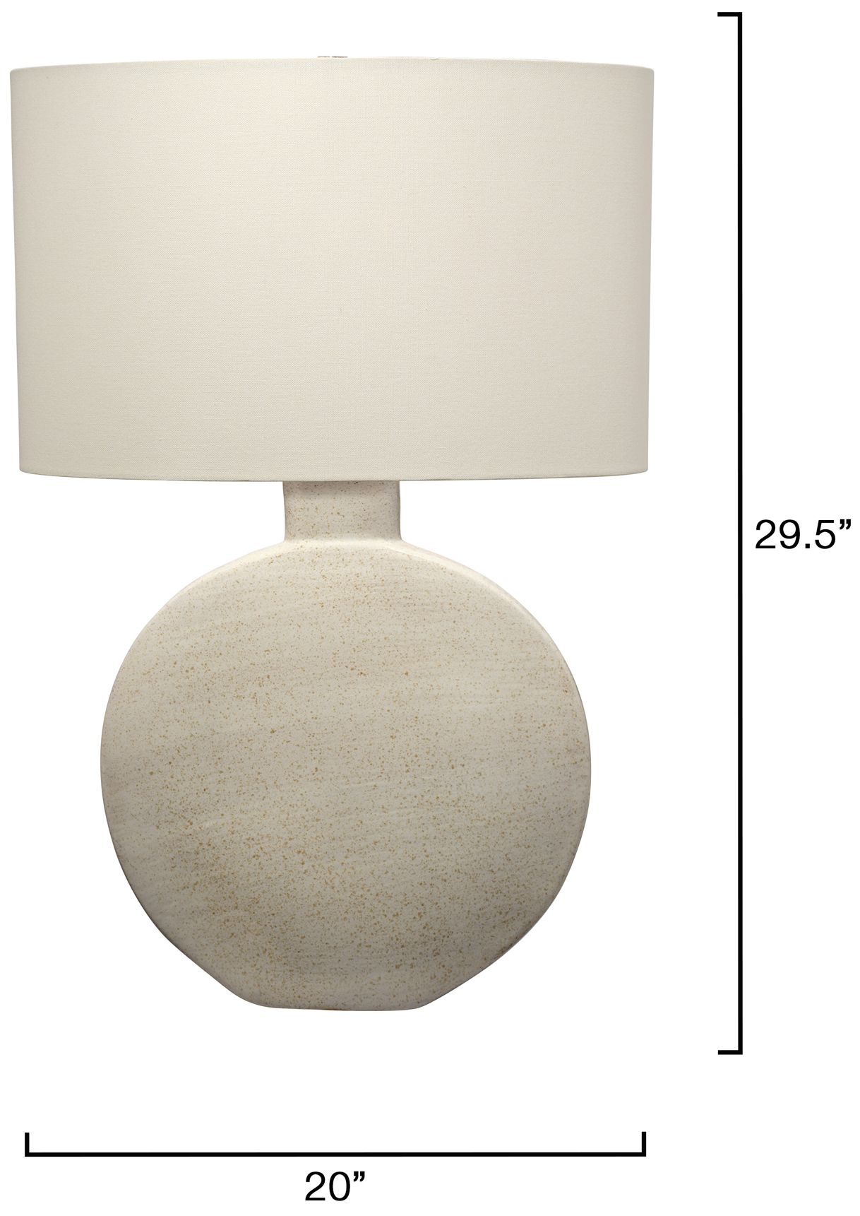 Image 2 Jamie Young Moon Ceramic Table Lamp 29.5" in Cream more views