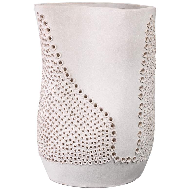Image 1 Jamie Young Moonrise 12 1/4 inchH Matte White Decorative Vase