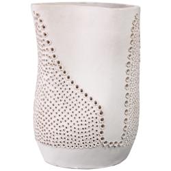Jamie Young Moonrise 12 1/4&quot;H Matte White Decorative Vase
