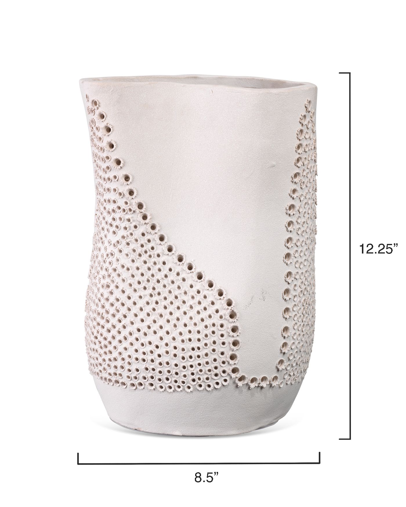 Image 5 Jamie Young Moonrise 12 1/4"H Matte White Decorative Vase more views
