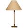 Jamie Young Morgana Wood and Metal Table Lamp with Raffia Shade